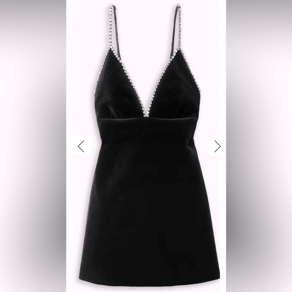 NWT HOUSE OF HARLOW MINI SATIN RHINESTONE DRESS party cocktail spring  revolve